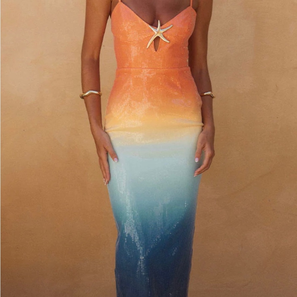 Runaway the Label Benito ombré Midi Dress